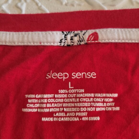 Sleep Sense "Eat Sleep Walk Dogs Repeat" Dog 2 Piece Pajamas Size Large - Picture 2 of 9